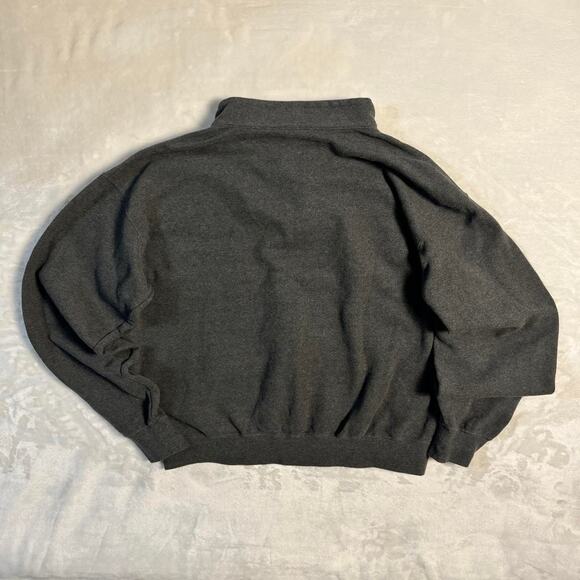 Peter Millar 1/4 Zip Pullover Mens L Gray Soft Cotton Sweater Golf Jumper Lounge - Picture 4 of 8